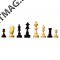 Комплект шахматных фигур Стаунтон №3 и шашек